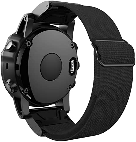 SKM 26mm de liberação rápida de nylon loop elástico faixa de banda de vigia para Garmin Fenix ​​6x 6 Pro Fenix ​​5x 5 mais 3HR tactix delta mk2 relógio inteligente