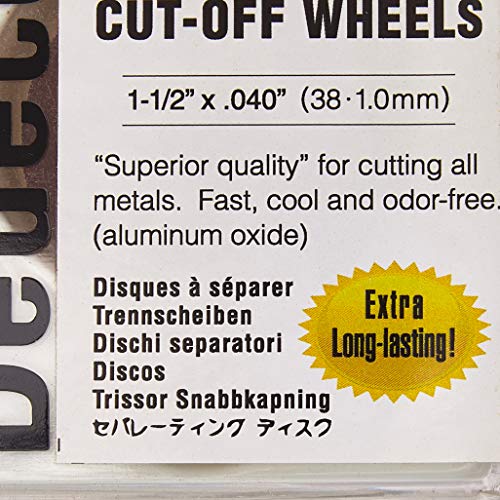 DeDeco 5511 Elite Aluminium Oxide Discs, 1-1/2 x 0,040