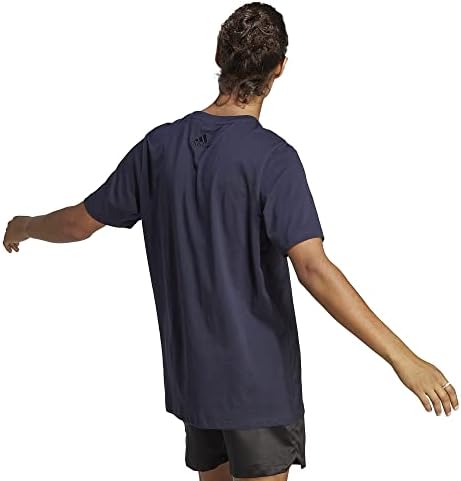 Camiseta Big Logo de camisa de camisa de camisa essencial da Adidas Men.