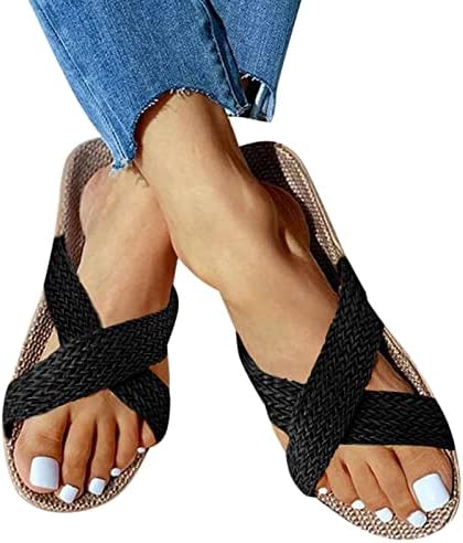 Slippers de quarto Mulheres Comfort Slip em sandálias para mulheres de ponta de dedo do pé aberto Flipers fofos para sapatos
