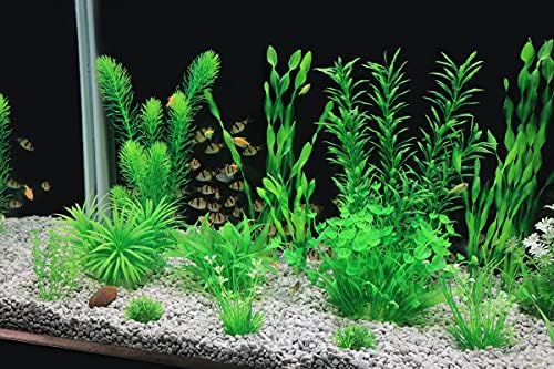 MyLifeunit Aquarium Plants, 20 Pack Artificial Fish Tank Plants para decorações de aquário