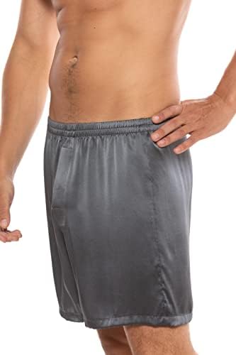 Cueca de boxers de seda masculina do TexeResilk - luxo sob desgaste