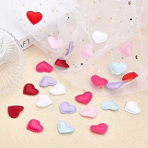CHGCraft 700pcs 7Colors Heart Confetti decoração de amor de confete de confete de casamento pano de decoração de decoração