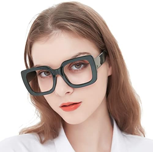 Mare Azzuro Reading Glasses Mulheres Leitores quadrados de grandes dimensões 1.0 1,25 1,5 1,75 2,0 2,25 2,5 2,75 3,0 3,5 4,0 5,0 6,0