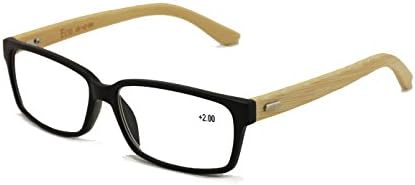 Vision World World Genuine Bamboo Reading Reading Glasses Homens Mulheres Leitores