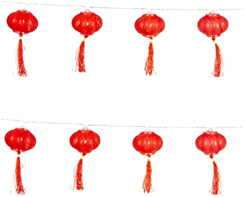 ABAODAM String String Light Post Decoração de natividade Decoração de casamento Red Berry Frega luzes Luzes de cordas LED LUZES INOSO Lanterna chinesa Lanterna vermelha Lanterna leve Lanterna Luzes de lâmpada LED LED MOL