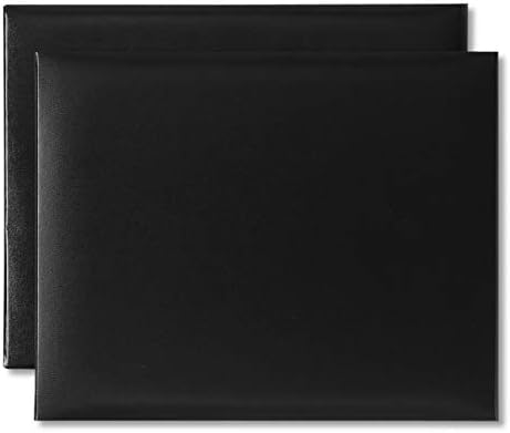 PaperDirect Black Leatherette, 9 polegadas x 11 1/2 polegadas