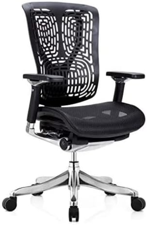 Cadeira de escritório ergonômico Ergobilt -Debutão Ergobilt - cadeira de malha grande com suporte lombar e apoio de