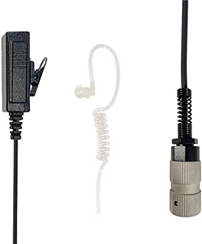 Kit de arame 2 de microfone e fone de ouvido 2 - Compatível com: Harris, Thales, Tri, PRC, Série Falcon, série Mbitr,