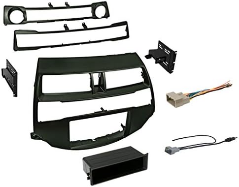 Kit de traço único/duplo DIN para Honda Accord 2008-2012 com chicote de fiação, adaptador de antena compatível com todos os níveis de acabamento, instalação fácil para estéreo de pós-venda
