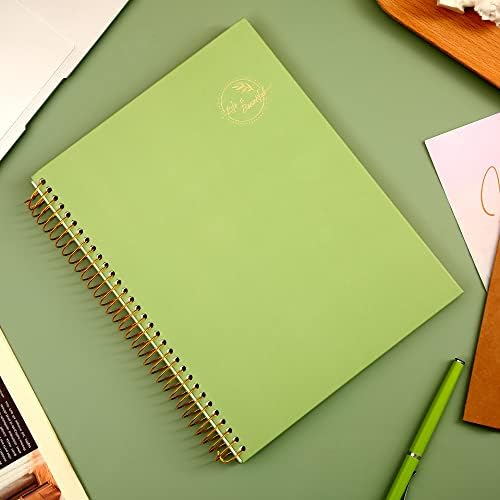 Caderno em espiral de capa dura yoment 8.5 x11 Notebooks de notebooks em espiral Large College Disponível em espiral Limite de 3