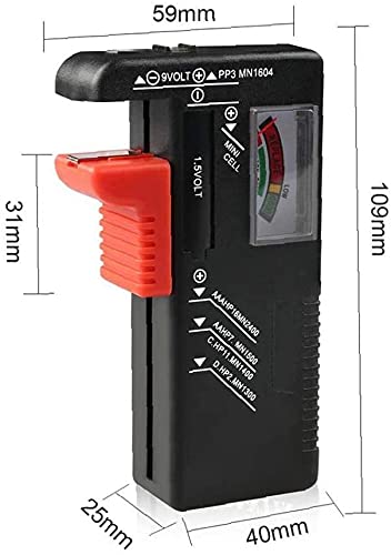 Verificador de bateria doméstico de bateria u-k para baterias pequenas Button Cell Nice and Deft