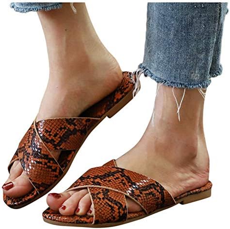Sandálias para mulheres planas, feminino 2020 Snakes Sapy Platform Sandal Sapeds Summer Travel Shop Shop Flip Flip Flip