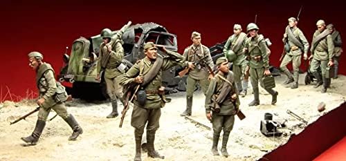 SPLINDG 1/35 Segunda Guerra Mundial, Modelo de Personagem do Exército Soviético, Kit de Modelo Miniatura Miniatura não pintado