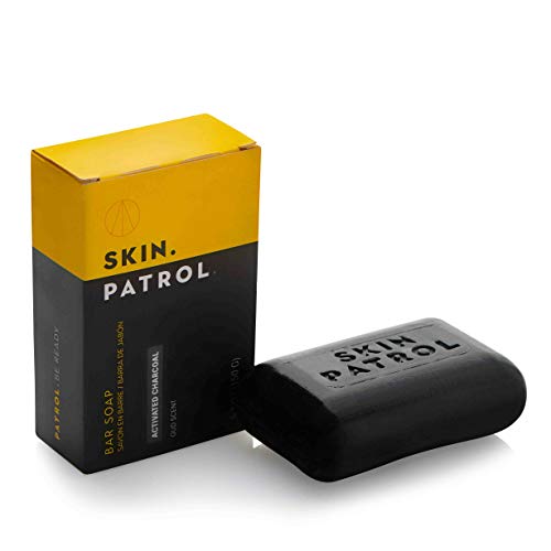 Patrulha da pele Actrated Charcoal Soap Bar-sem sulfato, livre de parabenos