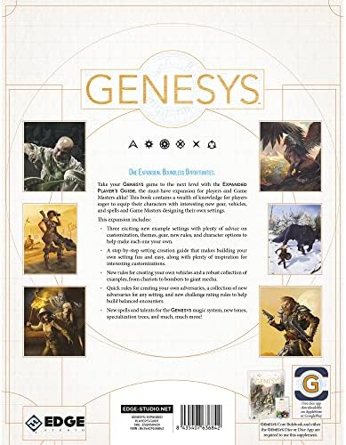 Guia de jogadores expandidos do jogo de role -reprodução do Studio Genesys | Jogo de estratégia | Jogo de aventura narrativa
