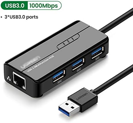 LhllHl USB Hub, USB Ethernet USB 3.0 para RJ45 Adaptador de Multi-Porta de Rede de Computador RJ45 USB