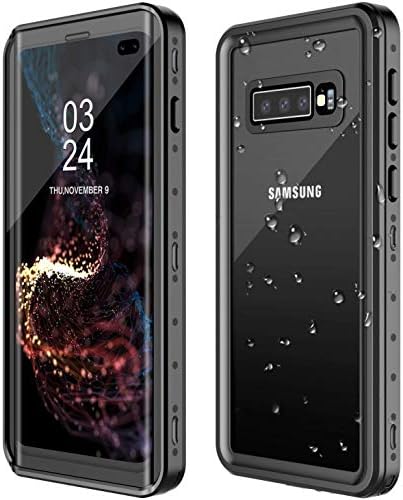 Goldju Samsung Galaxy S10 Plus Propertime Caso, S10 Plus Caso construído na tela Protetor de tela 360 ° CORPO COMPRIMENTO PROTEÇÃO DO CORPO PROVETIVO DO CHAMPCOPRIONCIONAL IP68 Caixa à prova d'água subaquática para Samsung S10 Plus 6.4