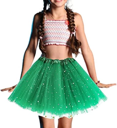 Profild St. Patrick's Day Tutu Salia Verde Fluffy Ballet Tutu 3 camadas saia de dança Clover Tutu Carnival Ballet Dress