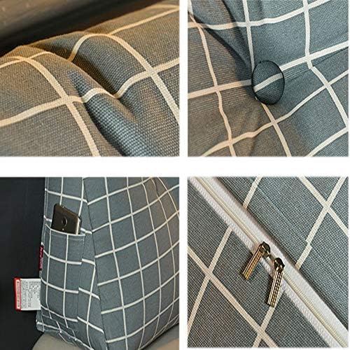 Travesseiro de leitura triangular de topo, grande travesseiro de travesseiro de travesseiro suportamento da cabeceira almofada de travesseiro