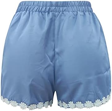 Shorts femininos para verão casual casual lounge puro shorts de praia solta shorts de cintura alta shorts shorts de tênis