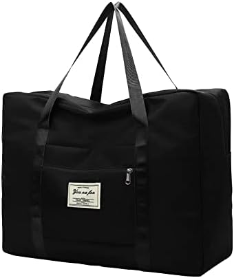 Bolsa de mochila compacível para viagem, bolsa dobrável para a bolsa de viagem de viagem de bagagem de bagagem esportiva durante a noite para mulheres e meninas