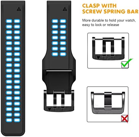 EGSDSE 22mm 26mm Rickfit Relógio Strap para Garmin Fenix ​​7 Fenix ​​6 7x 5 5 Plus Forerunner 935 945 Liberação rápida Silicone Watch Pulseira