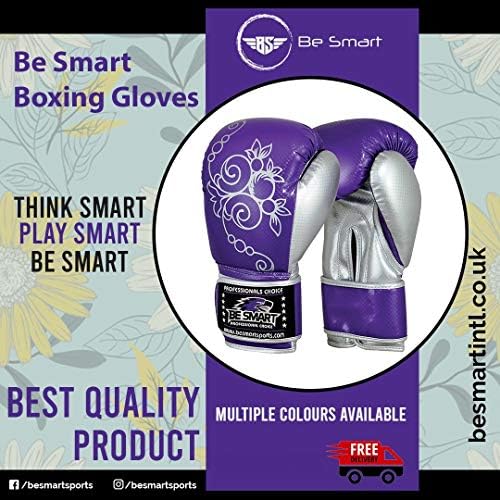 Seja Smart Kids Boxing Luvas 4-12 anos 4 oz de 6 onças de treinamento para crianças luvas de boxe para jovens Treinamento