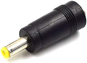 Plugue de conversor de potência HXCHEN DC, 4,8 mm x 1,7 mm masculino a 5,5 mm x 2,1mm conector de adaptador feminino preto