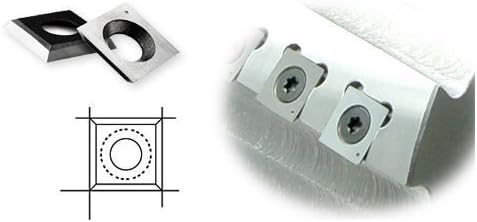 Yanxuan 15mm quadrado de 4 arestas de 4 arestas de inserção reversível facas projetadas para espiral de madeira, cabeça