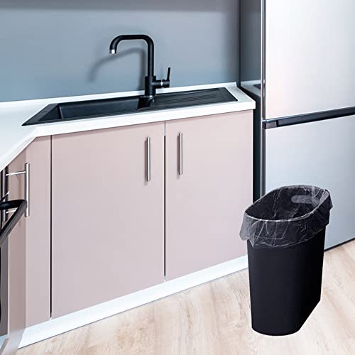 ROYFACC Pequeno lixo pode lixo de banheiro de plástico Caspo de resíduos de 3,2 galões de lixo lixo lixo com alça para o quarto do banheiro de cozinha em casa, escritório de quarto, 2 pacote