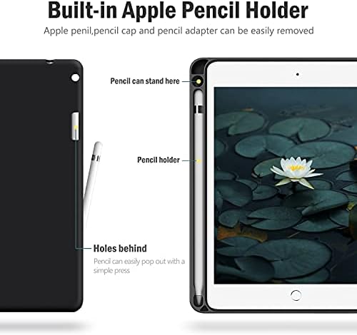 Caso Auaua para iPad mini 5/mini 4 4,9 polegadas Tampa de suporte com porta -lápis, sono automático/despertar, couro