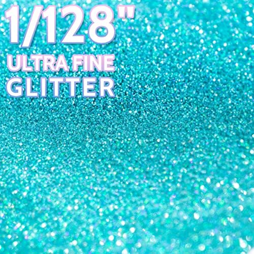 Glitter holográfico ultra fino, 180g/6,35 oz de resina laser pó, 1/128 ”0,2 mm Glitter iridescente metálico para resina