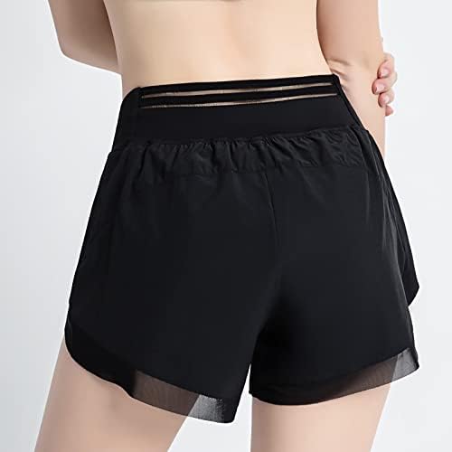 Shorts femininos para lounge casual de verão shorts de praia sólida solta shorts de cintura alta de cintura ioga