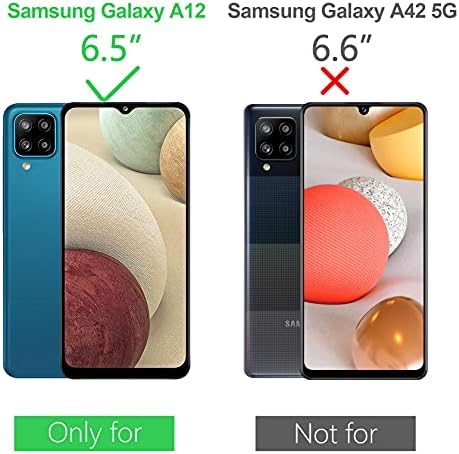 Caso claro de leathlux compatível com a capa de para-choques de silicone macio de Samsung Galaxy A12 TPU TPU Anti-arranhão transparente compatível com o Samsung Galaxy A12