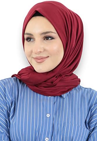 Avanos Jersey Hijab for Women, emparelhar com abayas para mulheres vestido muçulmano Jilbab Khimar, Turbans for Women