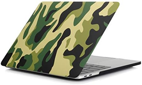Caixa de celular Guoshu Bag verde Camouflage Padrão de laptop Decalques de água PC Case de proteção para MacBook Pro 15,4 polegadas