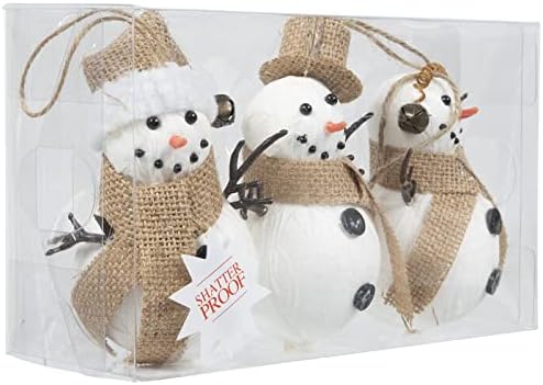5 Lengmap starlap boneco de neve ornamentos de Natal decoração de árvore de natal 3 contagem
