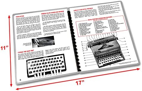 Royal Portable Quiet de Luxe Mágelas de máquinas de escrever Instruções de operação Manual do usuário Reprodução do original vintage