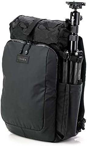 Tenba Fulton V2 16L All Weather Backpack para câmeras e lentes sem espelho e DSLR - camuflagem preta/preta