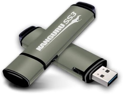 Kanguru SS3 USB 3.0 Flash Drive com interruptor de proteção de gravação física