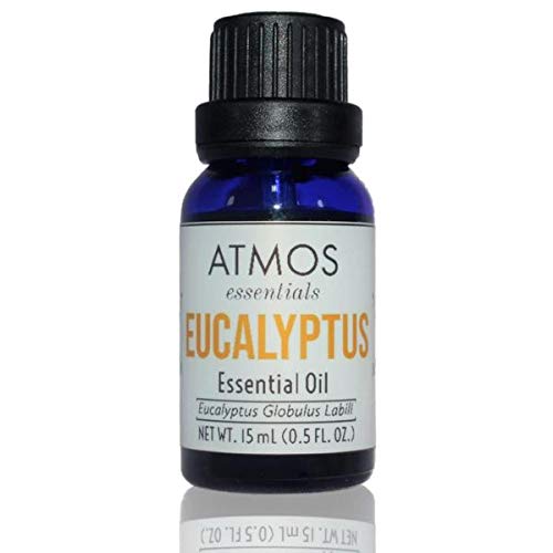 Atmos essenciais | Óleo essencial de eucalipto puro | Eucalyptus globulus labill | 15ml