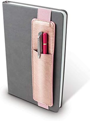 Se o notebook da bolsa de caneta Bookaroo/organizador de caneta elástico A5 Notebook - Rose Gold