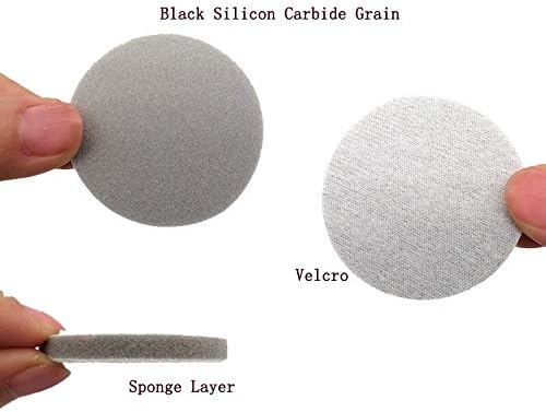 Lixa abrasiva de Zsblxhhjd 2 50mm de lixa de disco de esponja de algema molhada de 300-3000 para polimento e moagem por telefone de carro