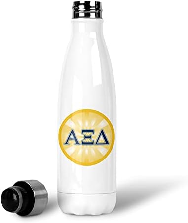 ALPHA XI Delta Sororidade Aço inoxidável garrafa de água 17 oz