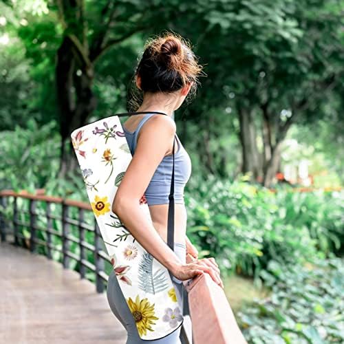 Laiyuhua Yoga Mat Bag, bolsa de ginástica de ioga com zíperas duplas para mulheres e homens - zíperes lisos, abertura grande em forma de U e alça ajustável, se encaixa na maioria