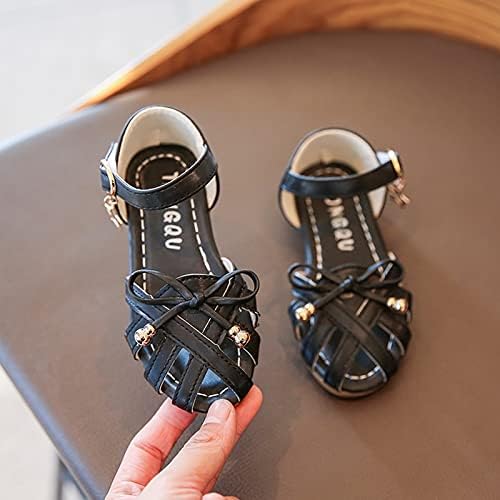 Sapatos de couro crianças macias garotas de princesa pican sandals bebê sapatos romanos sandálias de cortiça infantil