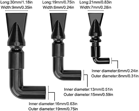 Mioyoow 3pcs bico de pato de bomba aquário, 360 ° Bocadas de retorno de água ajustável para aquários tanques de peixes