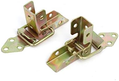 X-Dree 83mmx29mmx13mm Amarelo Toggle Toxated TOGLE CATING HASP Bronze Tone 2pcs (83mmx29mmx13mm amarelo Toggle banhado a zinco Catch Hasp Bronze Tom 2pcs