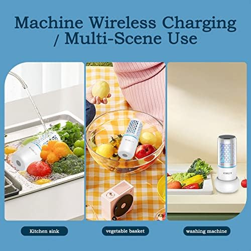 Máquina de lavar de frutas e vegetais de frutas e vegetais, dispositivo de limpeza de frutas portátil, purificador de frutas